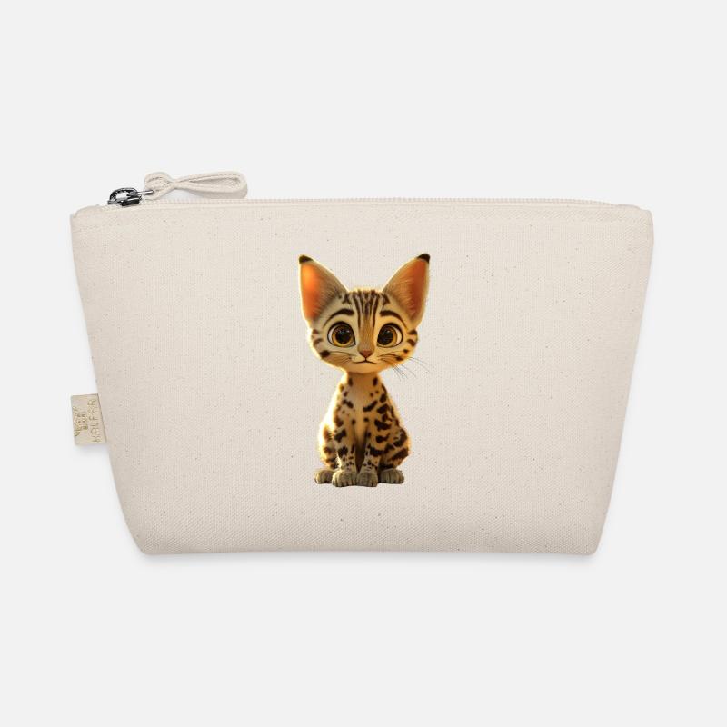 Savannah Chat Chat Maman Mignon Serval Léopard Chats Trousse biologique