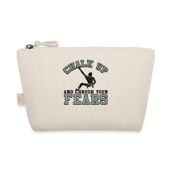 Chalk and crush your fears while bouldering - Organic Pouch - nature - Front