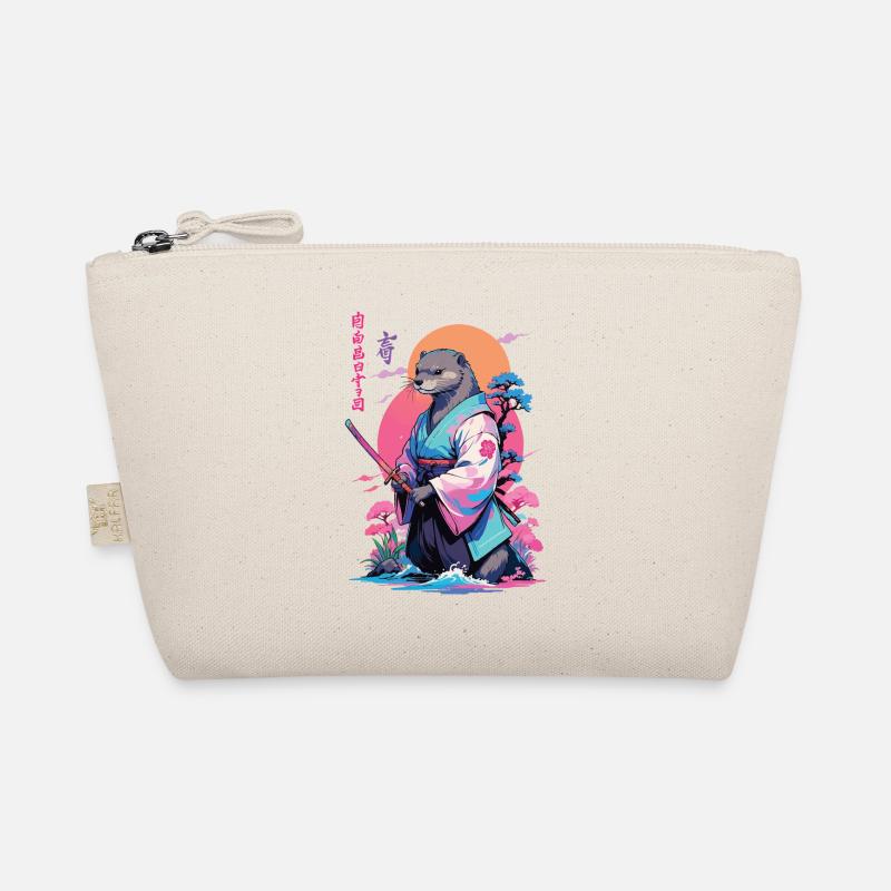 Esthétique samouraï loutre style Vaporwave Trousse biologique