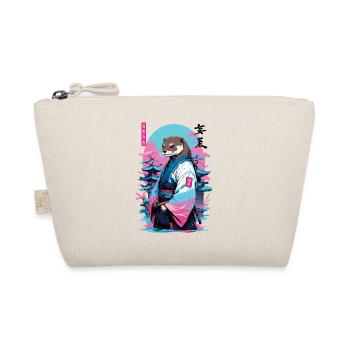 Esthétique samouraï loutre style Vaporwave - Trousse biologique - nature - Devant