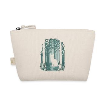 Cottagecore Magical Forest Cat in Fairytale Forest - Organic Pouch - nature - Front