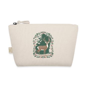 Magical deer scene in cottage core style - Organic Pouch - nature - Front