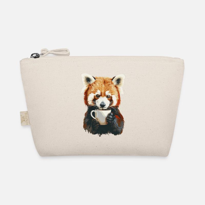 Roter Panda - Bio-Täschchen - Natur