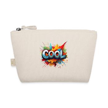 Vibrant Graffiti “COOL” Splash Design - Organic Pouch - nature - Front