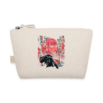 Anime Girl Japan - Organic Pouch - nature - Front