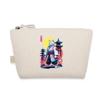 Conception esthétique Samurai Cat Vaporwave - Trousse biologique - nature - Devant