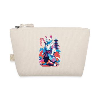 Chat samouraï Vaporwave Esthétique Japon Art - Trousse biologique - nature - Devant