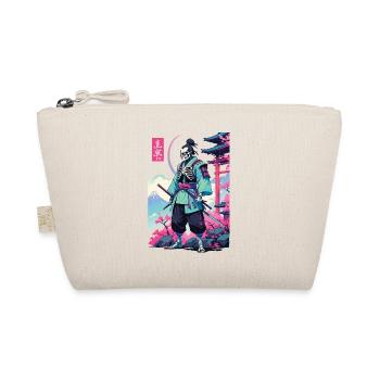 Oni Skelett Samurai Vaporwave Aesthetic - Bio-Täschchen - Natur - Vorne