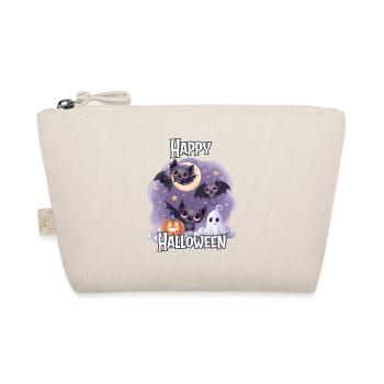 Halloween – Happy Halloween Cute Bats - Organic Pouch - nature - Front