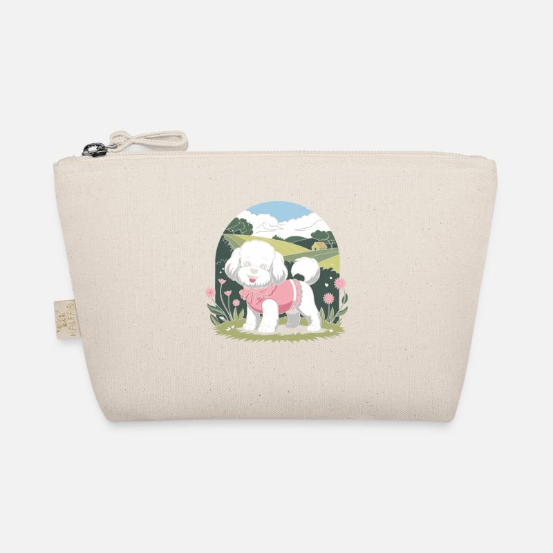 Chien cottagecore dans le jardin fleuri Trousse biologique