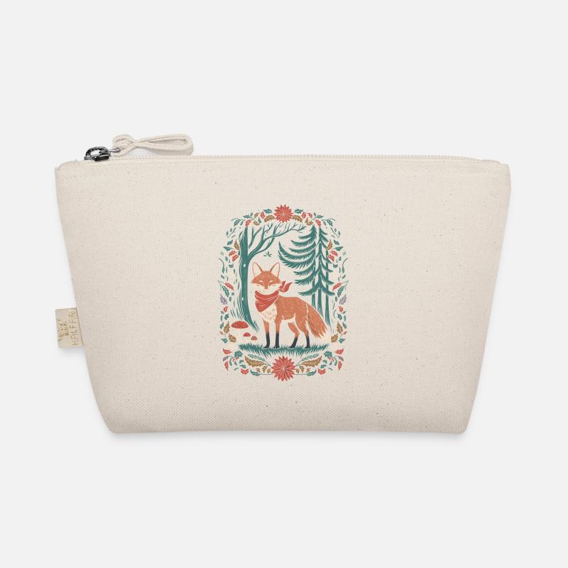 Fuchs Im Wald Cottagecore Ästhetik Bio-Täschchen