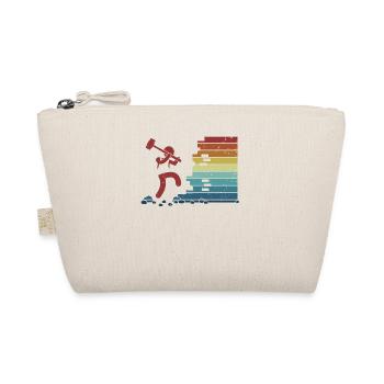Retro Demolition Contractor Home Wrecker House - Organic Pouch - nature - Front