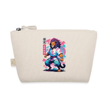 Samouraï Lion Esthétique Vaporwave Style Japon Art - Trousse biologique - nature - Devant