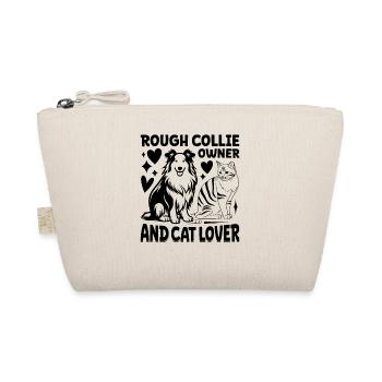Rough Collie owner and cat lover - Bio-Täschchen - Natur - Vorne