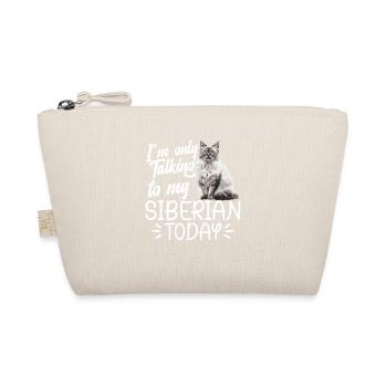 Cat, I'm just talking to my Siberian today - Organic Pouch - nature - Front