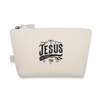 Jesus liebt dich - Bio-Täschchen - Natur - Vorne