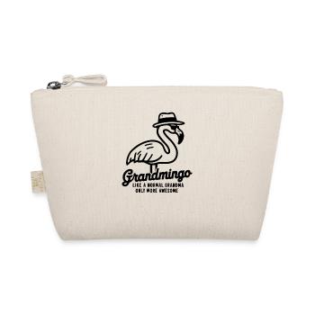 Grandmingo - Oma mit Flamingo-Vibes und Style - Bio-Täschchen - Natur - Vorne