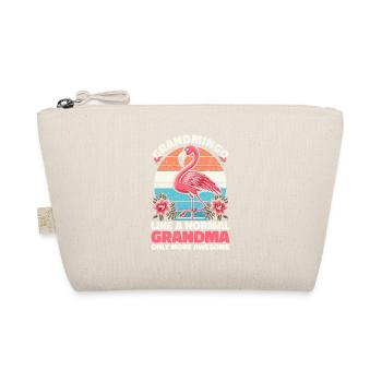 Grandmingo - Oma im Flamingo-Stil, einfach cool! - Bio-Täschchen - Natur - Vorne