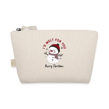 Noël bonhomme de neige Je fondrais pour toi - Trousse biologique - nature - Devant