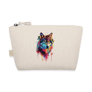 Wolf - Organic Pouch - nature - Front