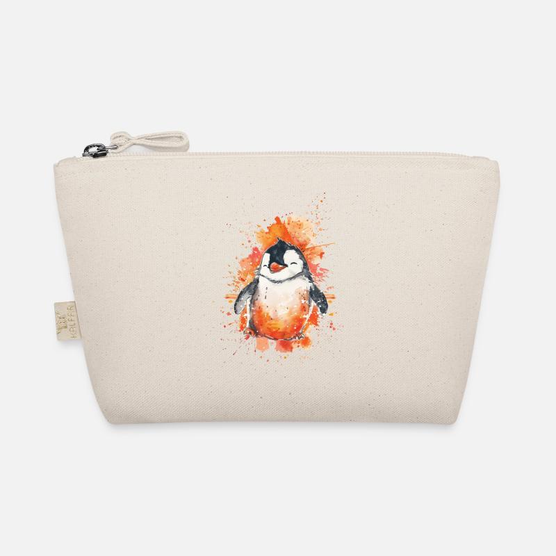 Pinguin - Bio-Täschchen - Natur