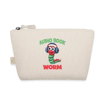 Audio Book Worm Hörbuch Hörspiel für Hörbuch - Bio-Täschchen - Natur - Vorne