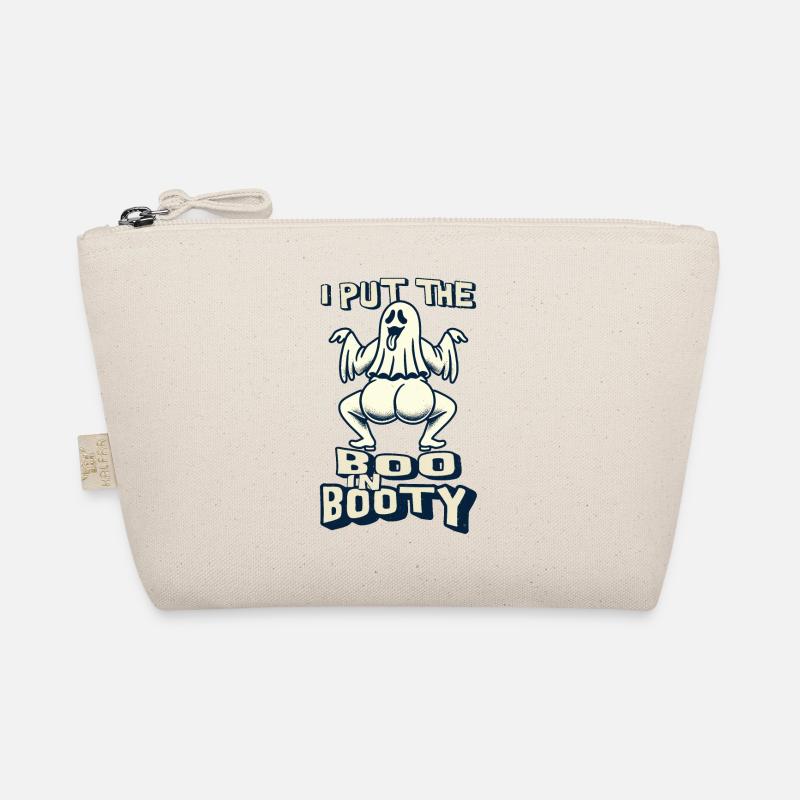 funny ghost saying i put the boo in booty Organic Pouch