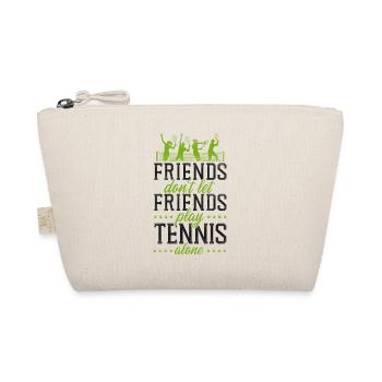 Funny Tennis Player Racket Friends - Organic Pouch - nature - Front