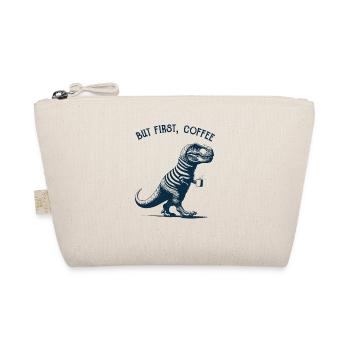 But first Coffee, Dino - Bio-Täschchen - Natur - Vorne