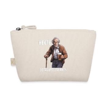 MAN BEER GLASS TODAY SUPERVISED DRINKING - Organic Pouch - nature - Front