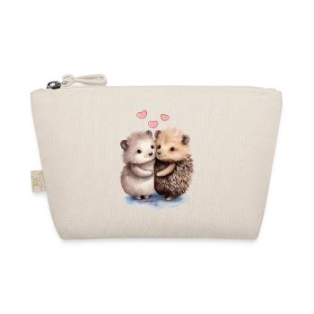 Liebenswerter Igel Adorable Hedgehog - Bio-Täschchen - Natur - Vorne