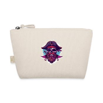 Pirate Skull - Organic Pouch - nature - Front