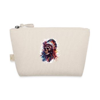 Indian Skull - Organic Pouch - nature - Front
