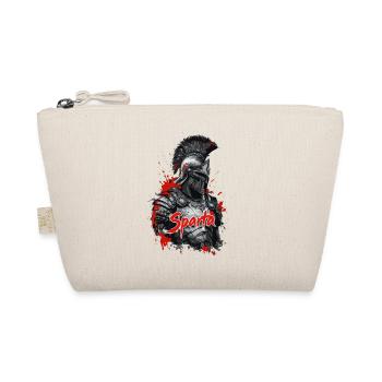 Spartan Soldier - Splatter Design - Organic Pouch - nature - Front