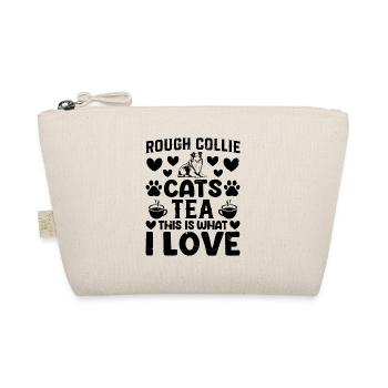 Rough Collie cats tea This is what I love - Rough - Bio-Täschchen - Natur - Vorne