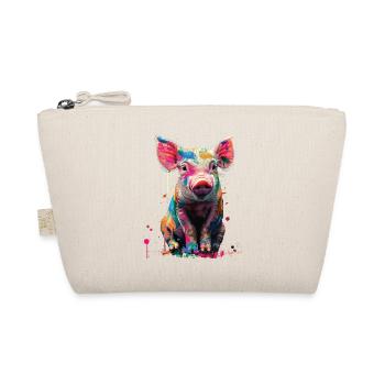 Schwein - Bio-Täschchen - Natur - Vorne