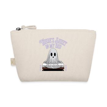 Halloween Sheet Im Bett Lustiger Spruch - Bio-Täschchen - Natur - Vorne