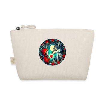 Fairy Tale Little Red Riding Hood Wolf Children's Heart Animal Welfare - Organic Pouch - nature - Front