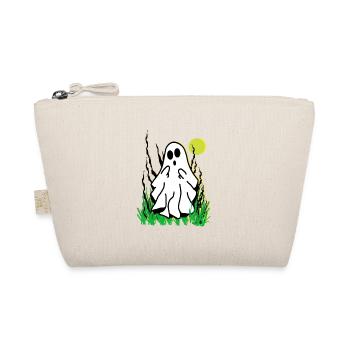 Petit fantôme blanc Halloween - Trousse biologique - nature - Devant