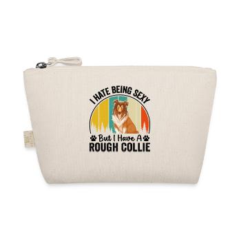 I hate being sexy but i have a Rough Collie - Bio-Täschchen - Natur - Vorne