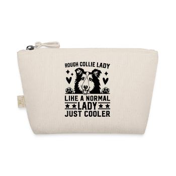 Rough Collie Lady like a normal Lady just cooler - Bio-Täschchen - Natur - Vorne