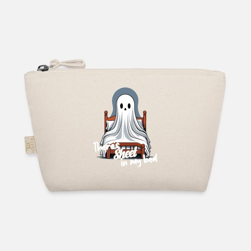 Halloween Sheet Im Bett Lustiger Spruch - Bio-Täschchen - Natur