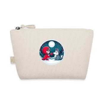 Conte de fées Petit Chaperon Rouge Loup Enfants Coeur Lune Mignon - Trousse biologique - nature - Devant