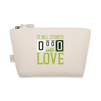 Funny Tennis Player Racket It All - Organic Pouch - nature - Front
