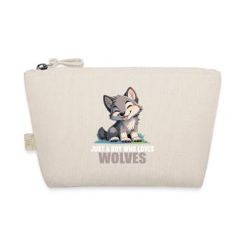 Wölfe Wolf - Bio-Täschchen - Natur - Vorne