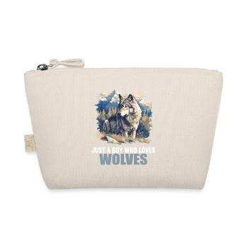 Wölfe Wolf - Bio-Täschchen - Natur - Vorne