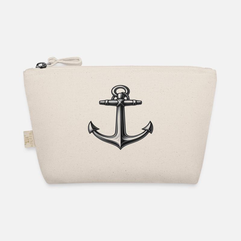 Maritimes Anker Design Bio-Täschchen