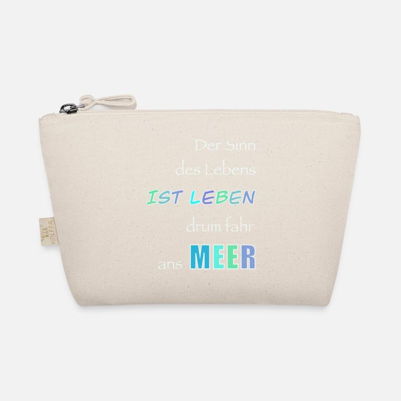 Lebensmotto im Meeresstil Bio-Täschchen