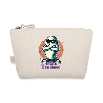 Lustiges Halloween Gespenst Boo Sheet - Bio-Täschchen - Natur - Vorne