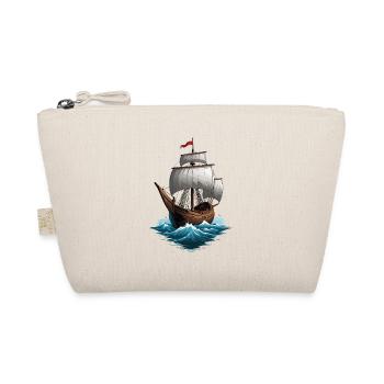 Historic Sailing Ship Adventure Romance - Organic Pouch - nature - Front
